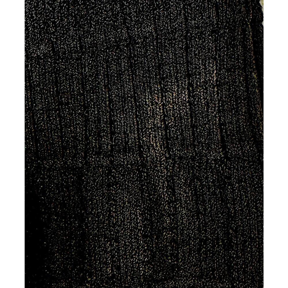Roberto Cavalli Women’s Designer Black Crochet Knit Tiered Ruffle Dress Size 44 - Picture 10 of 13